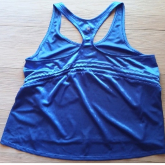 SPYDER RACERBACK LOOSE BLUE TANK TOP LARGE - Picture 2 of 4